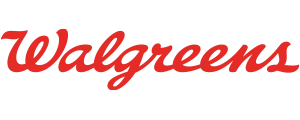 Walgreens logo in red on a white background